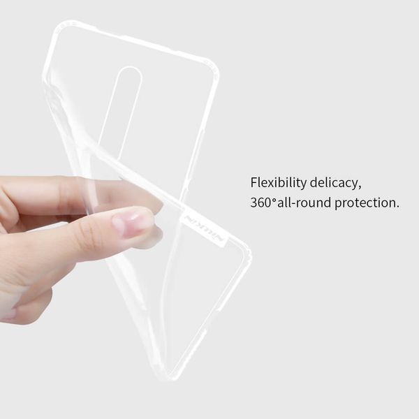 Силиконовый бампер Nillkin Nature TPU Case для Mi 9T/ 9T pro (прозрачный черный)