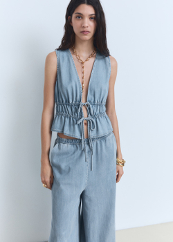 Брюки-палаццо из лиоцелла