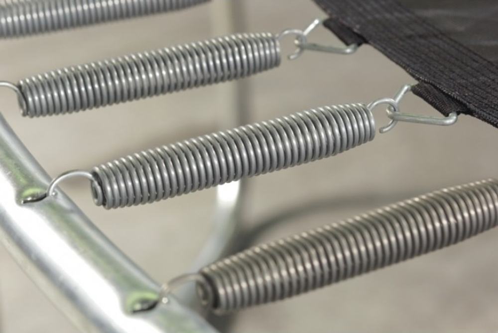 Батут с лестницей и внутренней сеткой 305 см синий