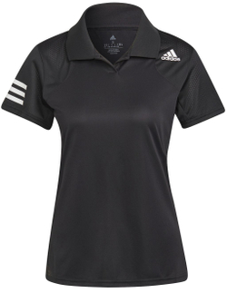Женское поло Adidas W Club Polo - black/white/white