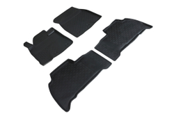 Резиновые коврики с высоким бортом для Toyota Land Cruiser 200 2007-2021, Seintex.01363