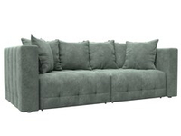 Диван прямой Лига-052 НПБ, BRUT 08 ВЕЛЮР зеленый