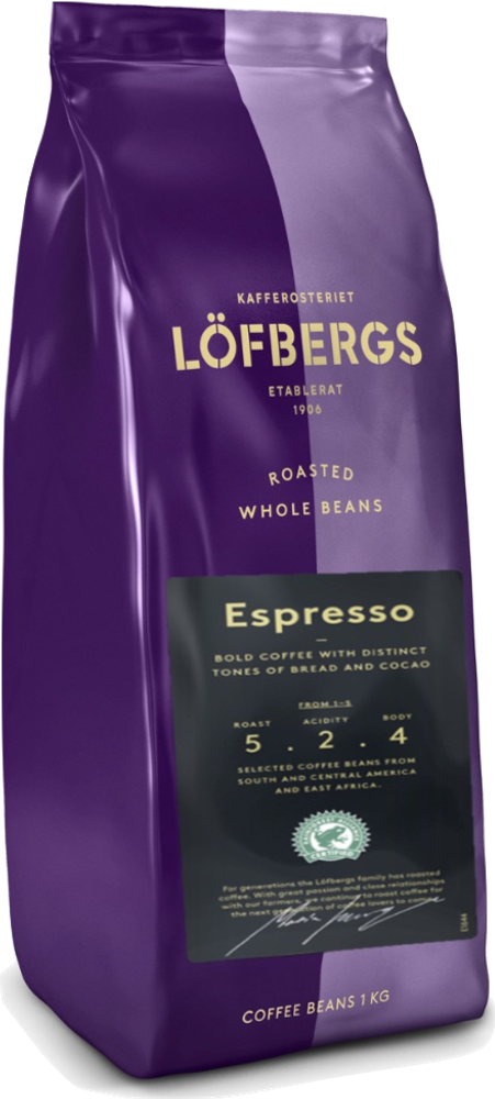 Кофе в зернах Lofbergs Espresso 1 кг