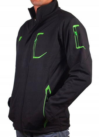 Мужская теннисная куртка Prince Soft Shell Jacket U - черный