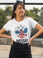 Футболка принт Россия