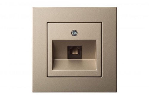 Розетка Телефонная (RJ11) Шампань LIREGUS EPSILON