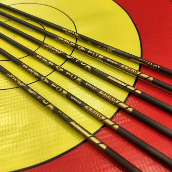Стрелы MUSEN Archery Fox из чистого карбона sp600 4,2 мм 30 дюймов (6 шт.)