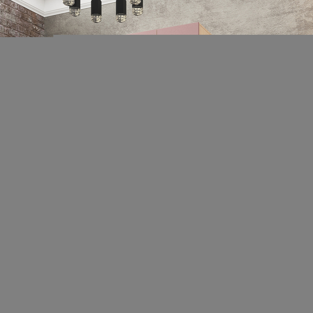 Шкаф Агератум МДФ двухсекционный с антресолью Лайн бохо (0,27) А10017 матовая - Дуб Сонома 3025  80*60*220