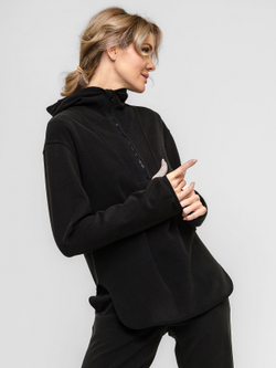 Анорак с капюшоном, женский, цвет "Чёрная скала"