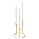 Металлический подсвечник, Д155 Ш155 В200, золотой