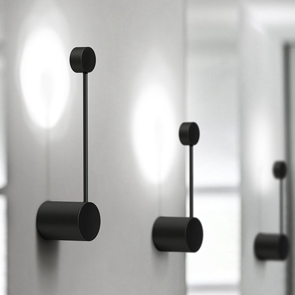 Бра Via Pin Wall L29,5 Black By Imperiumloft