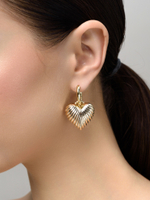 Cерьги "Ribbing Love" Gold