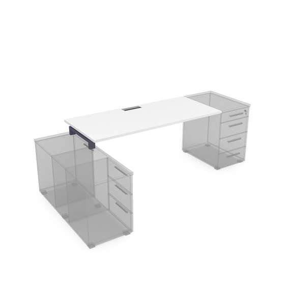 СЛТ.984 Стол рабочий прямолинейный, крепление к тумбам (1600*800*750)