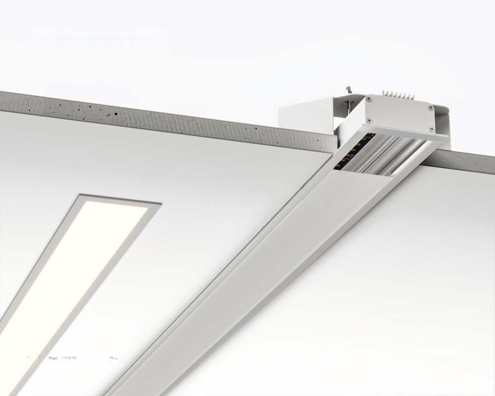 Светильник LED линейный встраиваемый LR63-3000 162Вт 3000К IP20 белый 14904Лм 3022х60х32мм DARKLUM