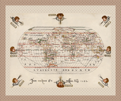 Скатерть "Карта мира Жоана Мартинеса"