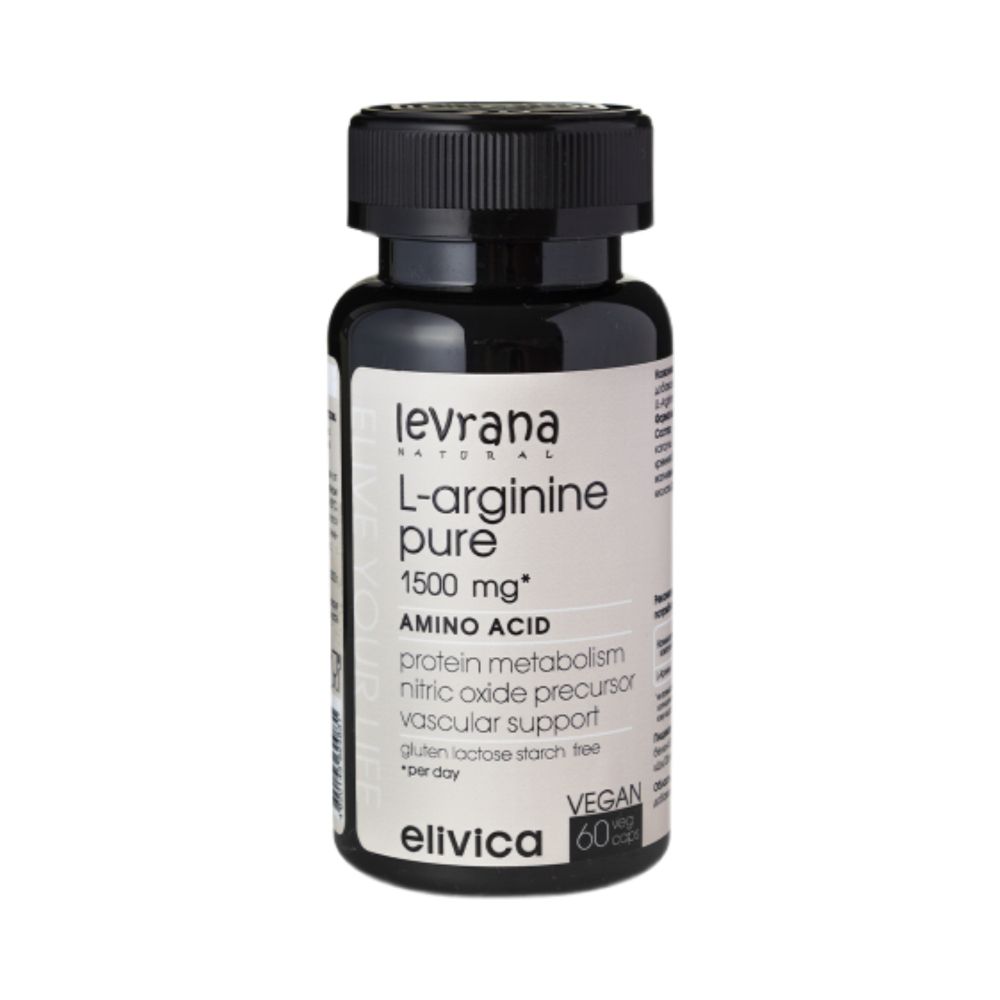 Биологически активная добавка к пище Чистый аргинин» (L-Arginine Pure) 60 капсул (Levrana) Биологически активная добавка к пище Чистый аргинин» (L-Arginine Pure) 60 капсул (Levrana)