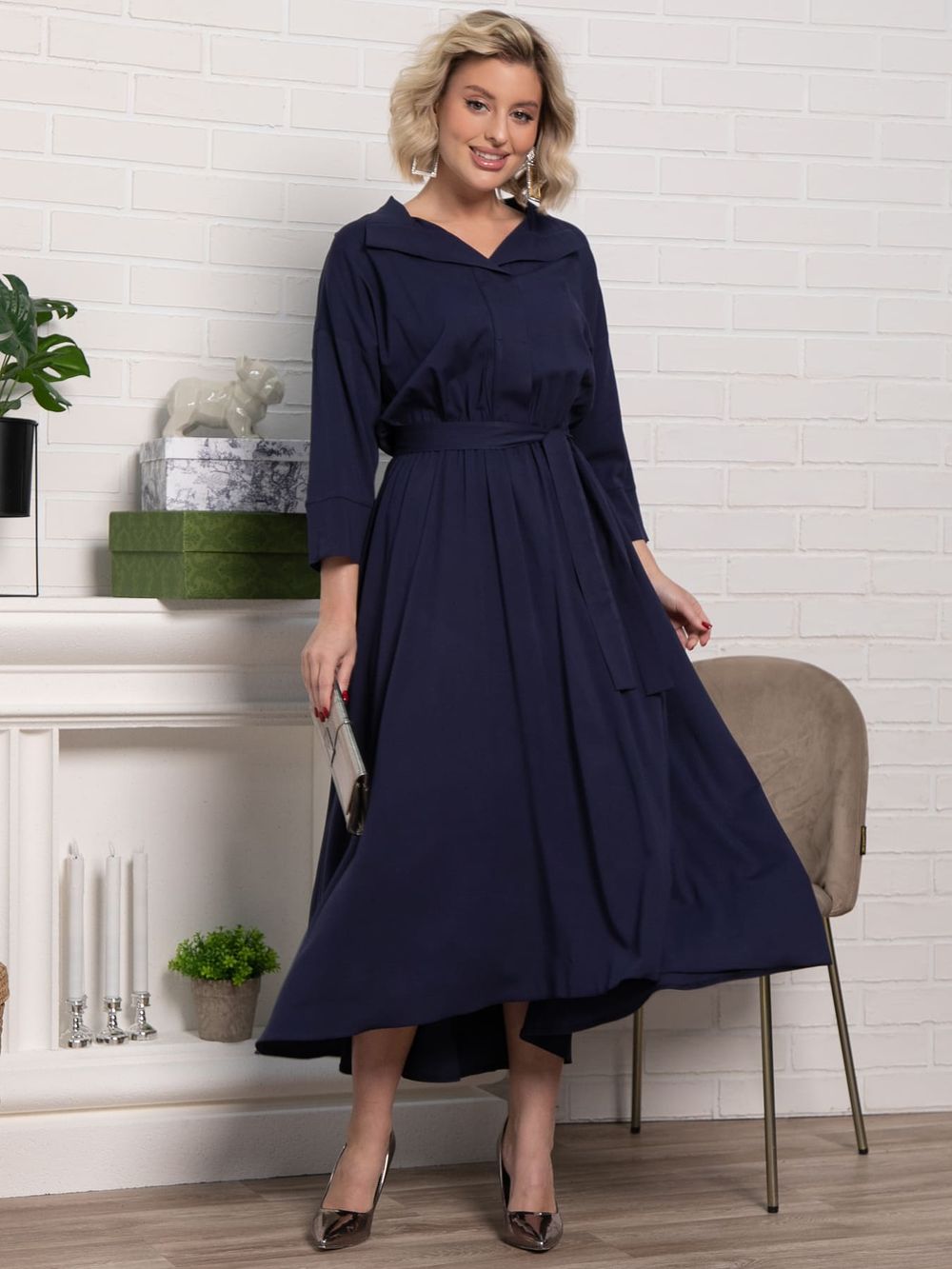 Платье Лорита (темно-синее) П15098-16М LT Collection