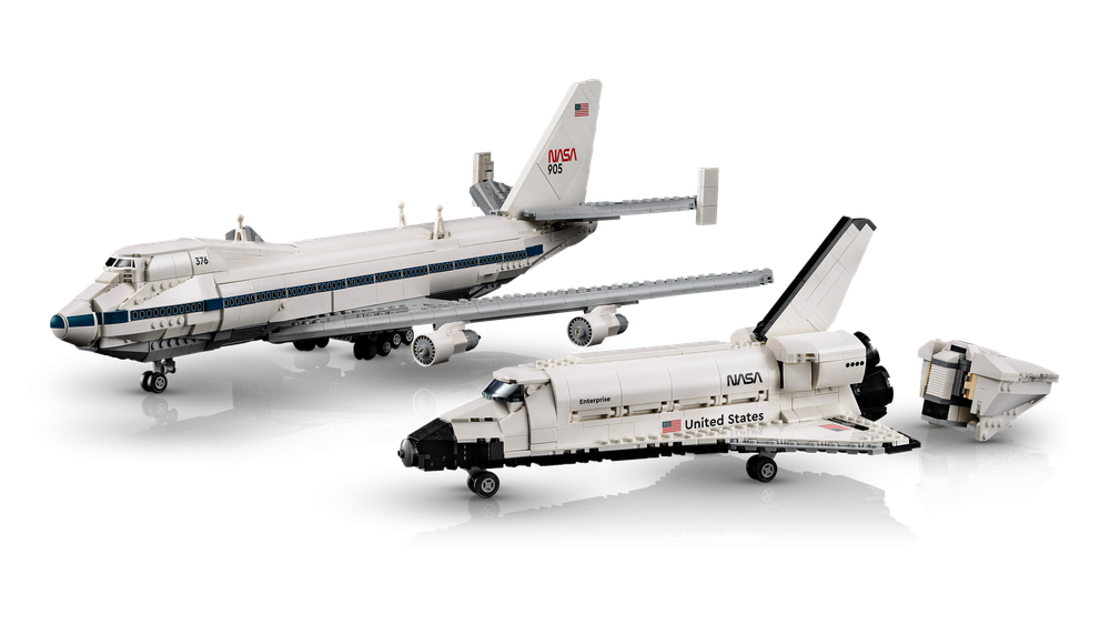 Конструктор Лего айконс Шаттл-авианосец 10360 | LEGO Icons Shuttle Carrier Aircraft | масштабная модель 2417 деталей 18+