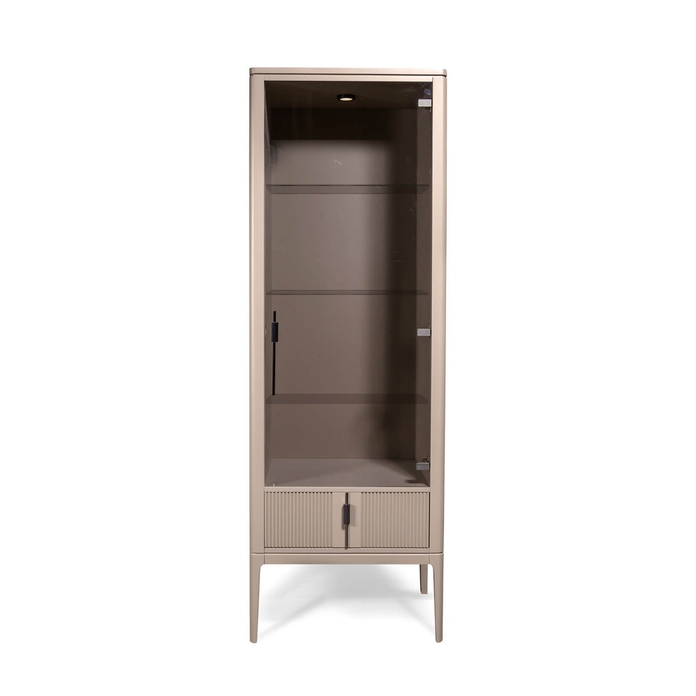 МИРАНО Шкаф-витрина ГМ 1631Е (КАКАО)