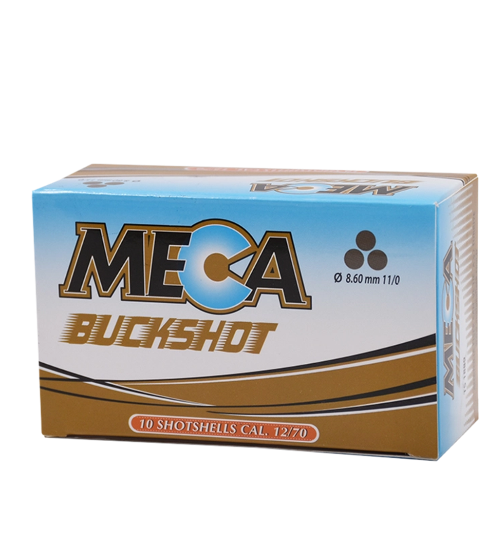 Патрон 12/70 Meca Buck Shot Copper/карт. мед/8,7, коробка 10 шт.
