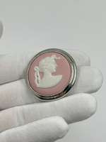 Брошь Wedgwood розовая