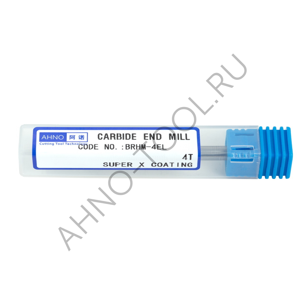 Фреза твердосплавная   4мм (L=75, l=15, хв=4) Z4 45° по закаленной стали BRHM-4EL-D4.0 HRC65 AHNO