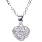 Подвеска из гиппоалергенного сплава со стразами «АМОР», цвет серебро и золото, d-20см/0,9см