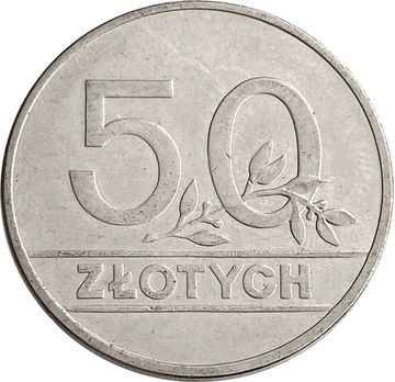 50 злотых 1990 Польша