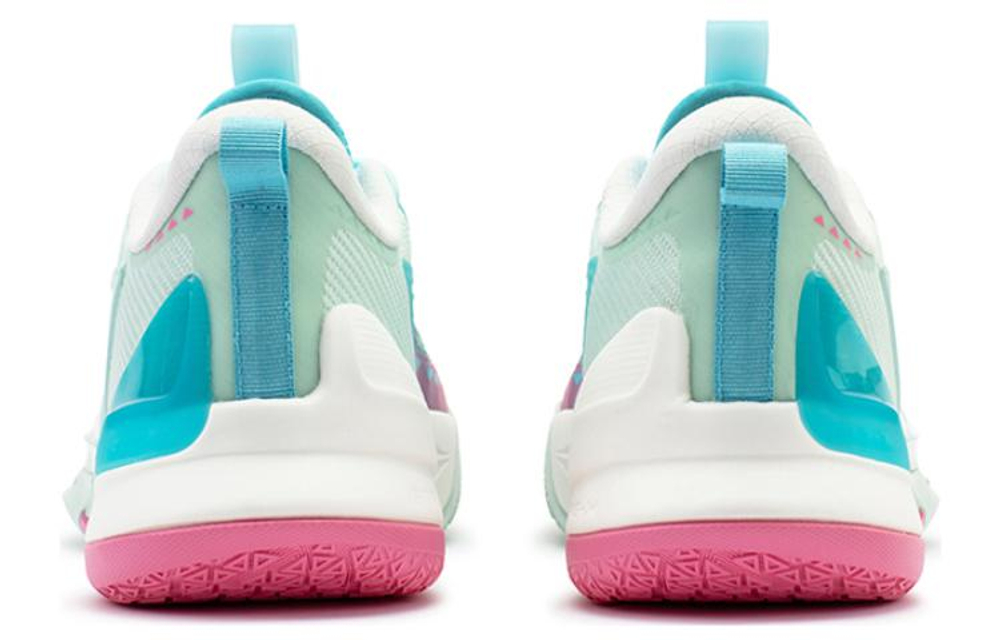 361° Big3 4.0 SWITCH Low top Slip Resistant Abrasion Resistant Basketball Shoes Men"s Pink Green