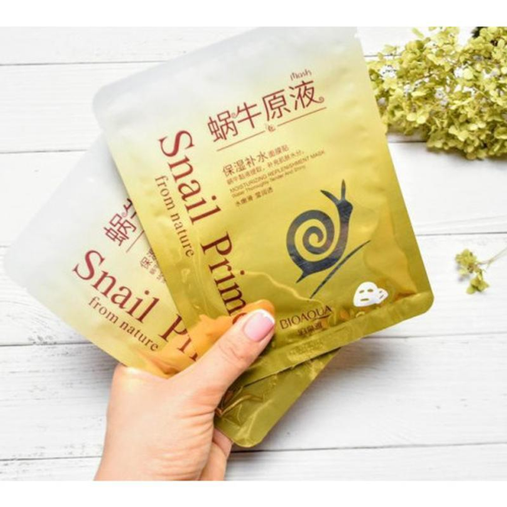 Увлажняющая тканевая маска с муцином улитки