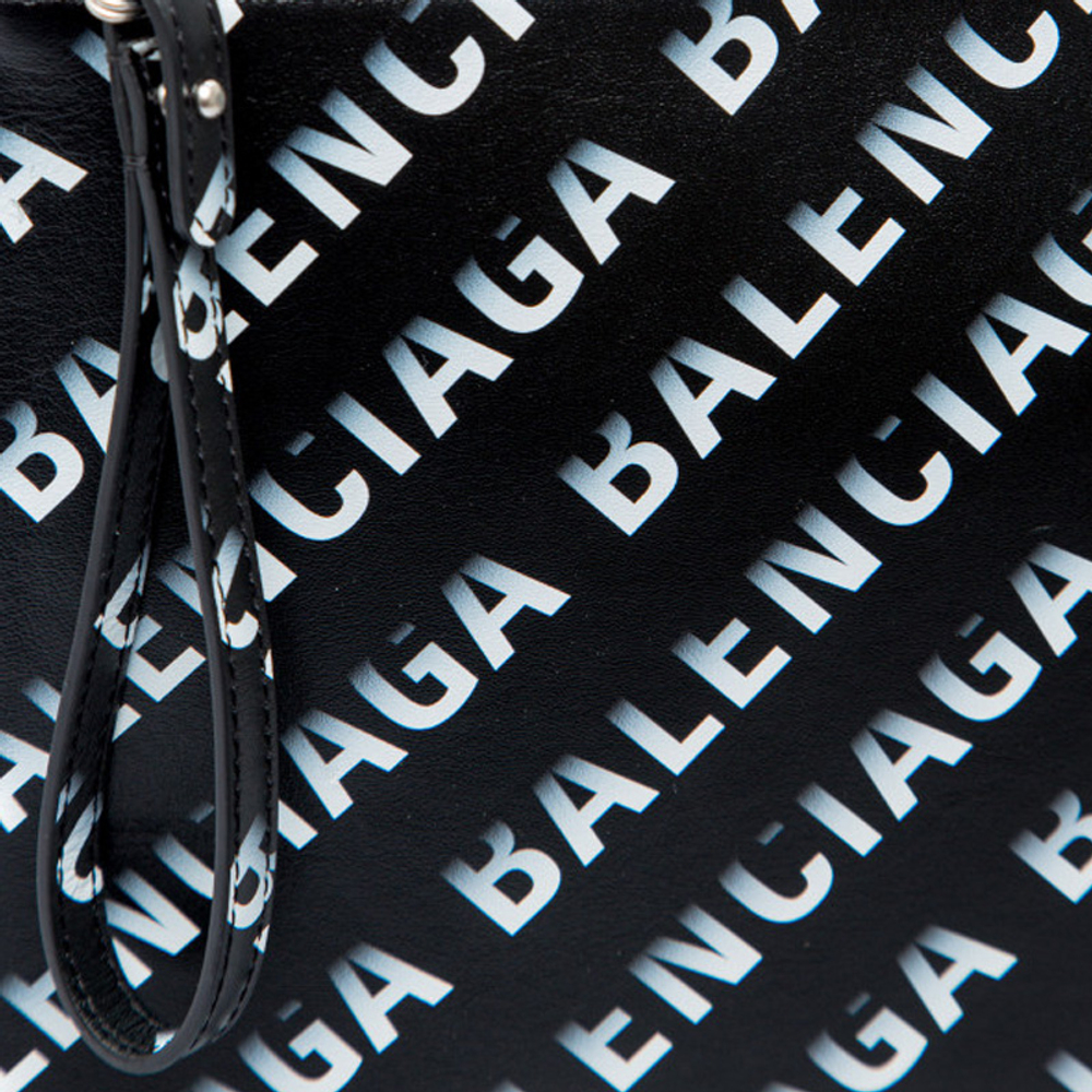 Balenciaga Lambskin Clutch Men"s Black