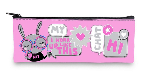 Пенал на молнии ХАТБЕР 195*75 мм В модном чате(NPk_64222)