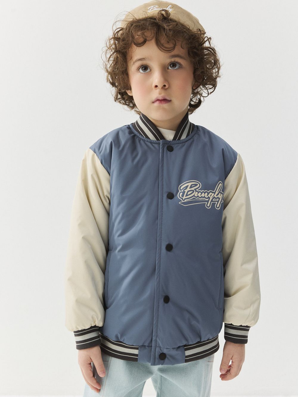 Бомбер с утеплителем "Деним"