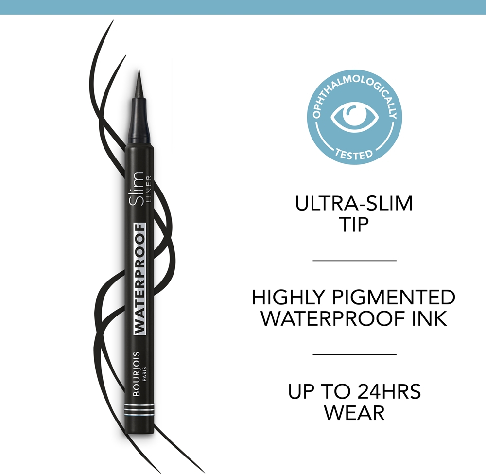 Bourjois Ultra Slim Waterproof Liner - Водостойкий карандаш для глаз оттенок Turquoise, 1 ml