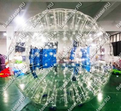 Зорб ТПУ"Капля", усиленные сиденья, диаметр 3 м