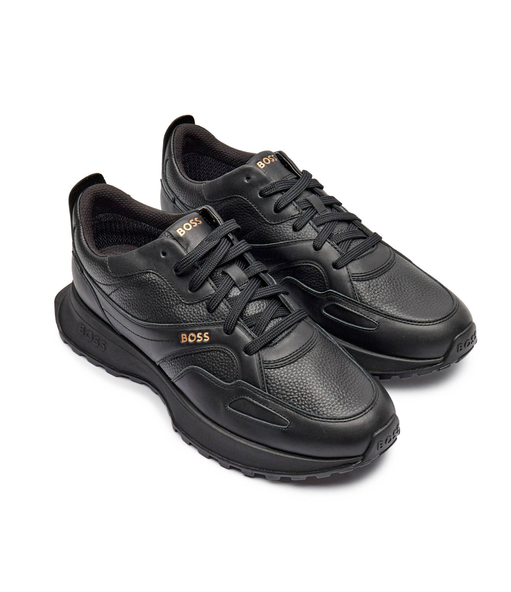 Кожаные кроссовки BOSS BLACK - черный(50529520)