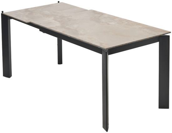 Стол CORNER 120 GLOSS AMBER JADE SOLID CERAMIC / BLACK