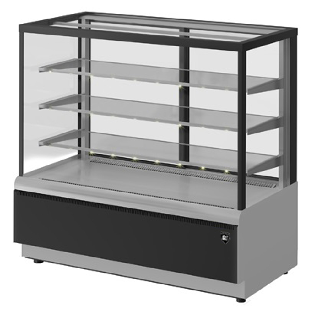 Витрина Кондитерская Kayman K-Вк-900 Люкс Квадро Серебро