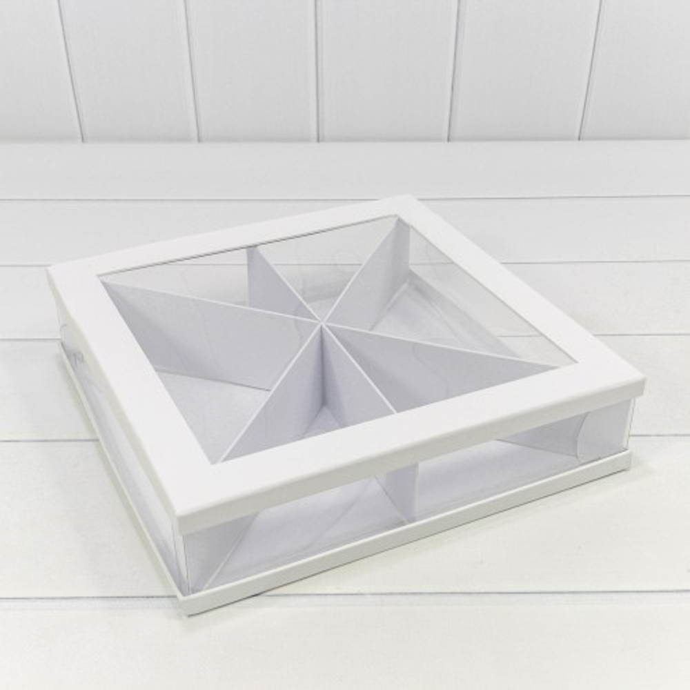 Коробка сборная 30х30х7 см (Белый)