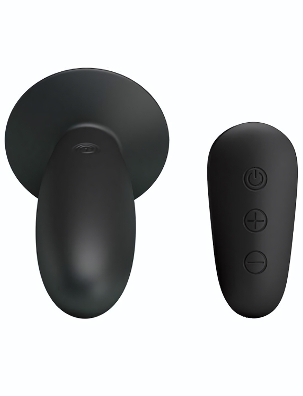 Черная анальная вибропробка Mr.Play с пультом - 11 см. (Цвет: черный)