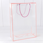 Пакет подарочный 24.5х35х14см Ваза для цветов "Sweet Moment" (Розовый)