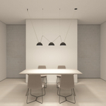 DK5560-BK Cветильник для трека-ремня Belty, серия Flow со светодиодом, D220*H117мм, 48V DC, 24W, RA90, 120°, 4000K, IP20, черный, алюминий