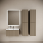 Тумба подвесная SANCOS Code 785х453х400, c одним  ящиком оснащенным доводчиками, цвет серо- бежевый, арт. CD80GB