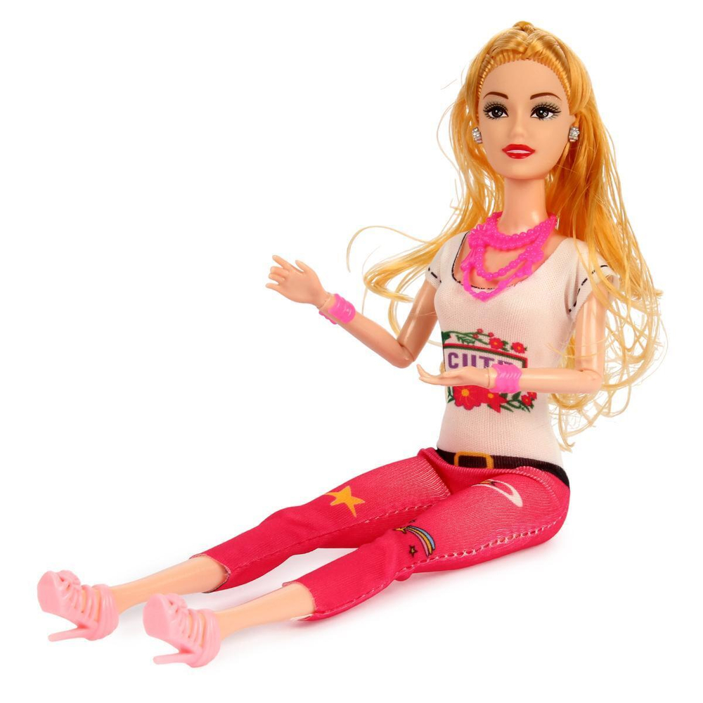 Кукла тип Модель на шарнирах с аксессуарами, коробка 881A