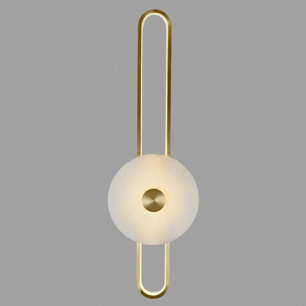 Настенный светильник Belfast Ravenhill 2276 33W 80 BR MB Латунь / Камень