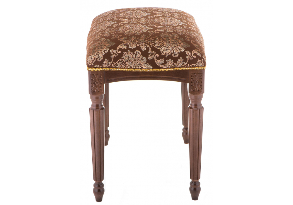 Банкетка Woodville Беттино орех, шоколад, ножки орех