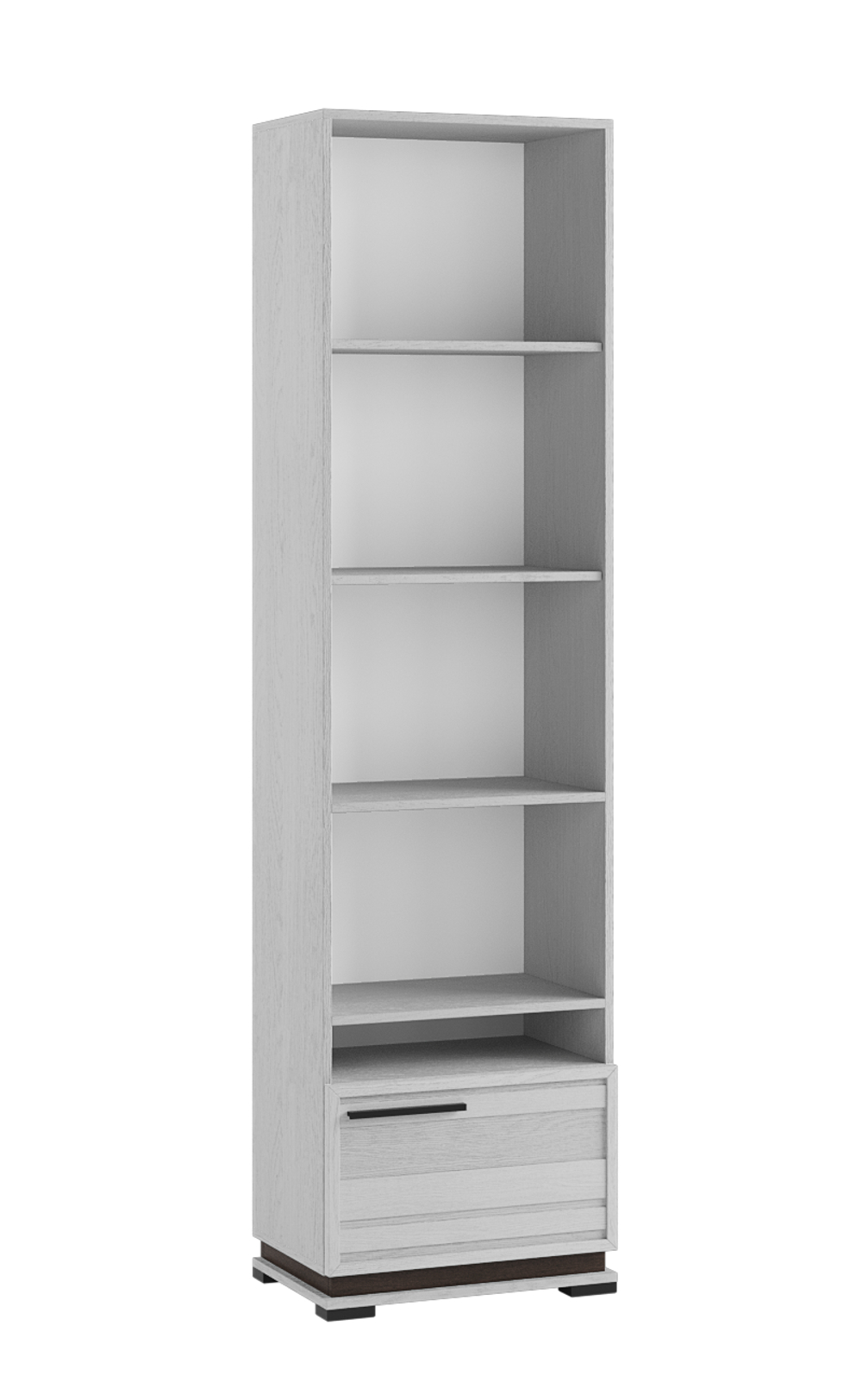 Шкаф-пенал Модена МШ-2, ясень анкор светлый/венге