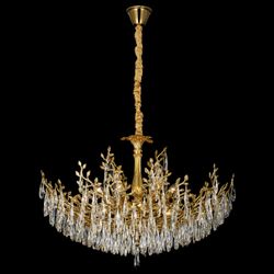 Citilux RITZ CL310122 Люстра хрустальная подвесная Золото