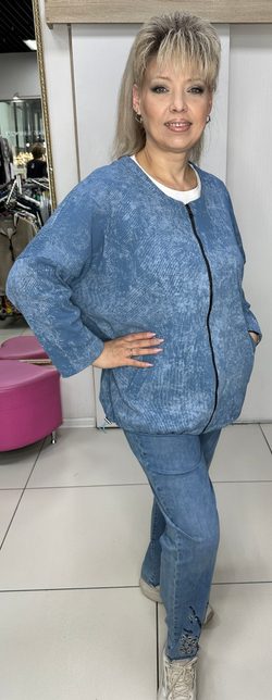 Жакет из микро-вельвета