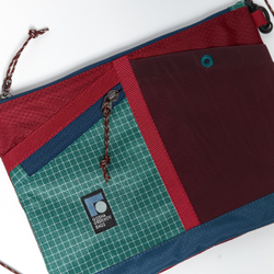 Сумка Sacoche мятный/бордовый/вишневый